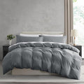 Nestl Grey Duvet Cover Full Size by Nestl