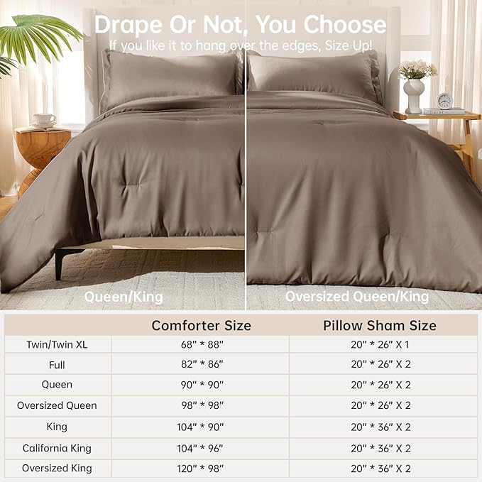 MUXHOMO King Size Comforter Set, All Season Ultra Soft Down Alternative Bedding - Image 8