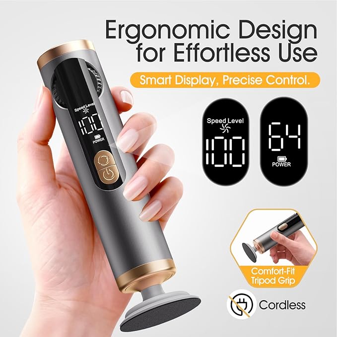 Electric Callus Remover for Feet, Rechargeable Pedicure Tools for Feet - Image 3