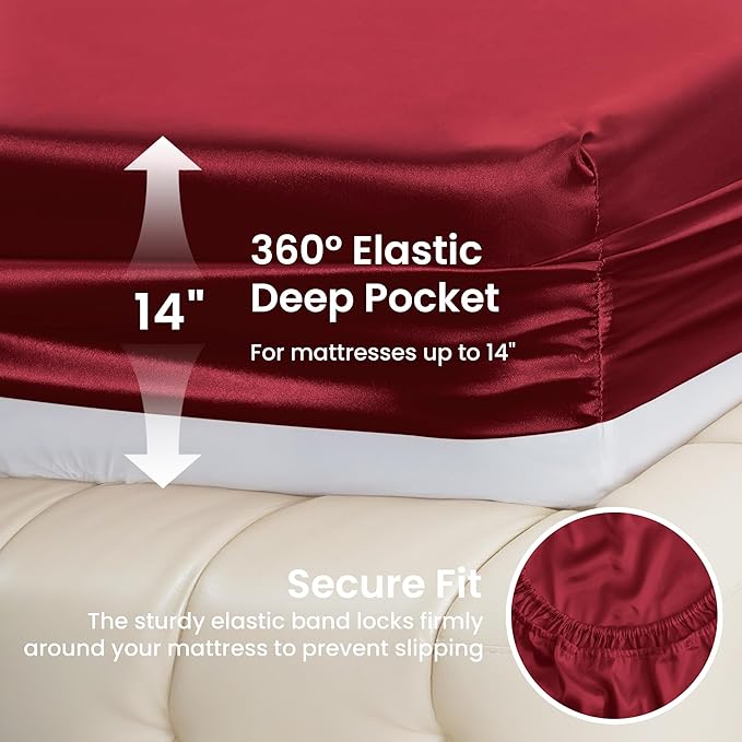 Love's cabin Satin King Sheet Sets - Image 4