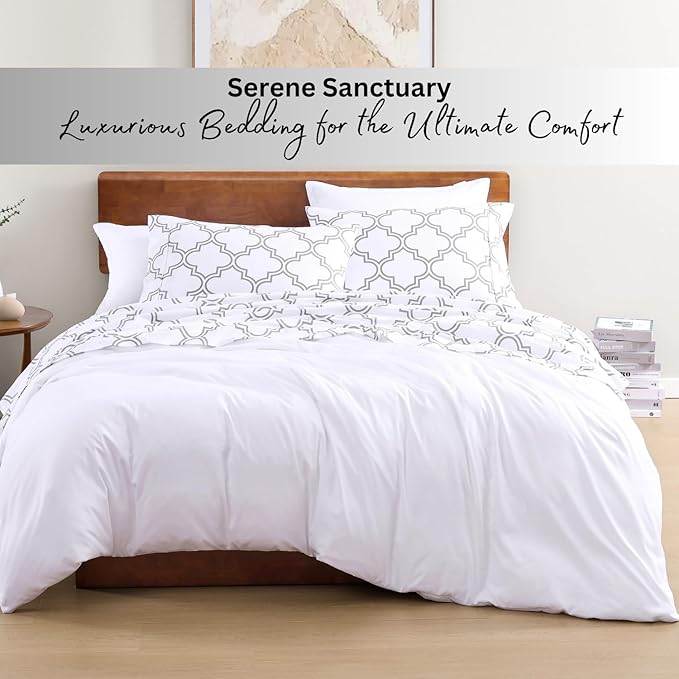 LANE LINEN Eco Friendly 100% Organic Cotton Printed Twin Sheet Set, Soft & - Image 7
