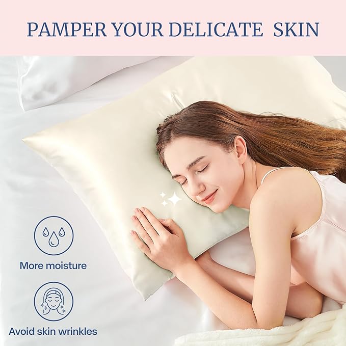 BEDELITE Satin Pillowcase for Hair and Skin, Super Soft Similar to Silk Pillow - Image 4