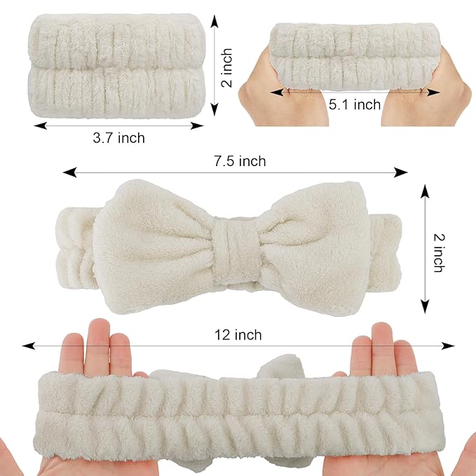 Casoty 6 Pcs Soft Coral Fleece Headbands - Image 6