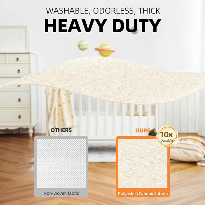 Criusia 6 Pcs Drawer Organizer Clothes - 90 Cells Closet Organizers and Storage for Baby Nursery - Washable Fabric Dresser Organizer Dividers for Sock Underwear Bra Dorm Room Essentials (Beige)