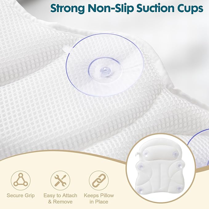Bath Pillow Bathtub Pillow, Luxury Bath Pillows - Image 5