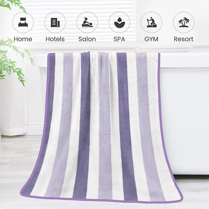 JML Microfiber Bath Towels, Bath Towel 2 Pack 30" x 60", Super Absorbent and - Image 7