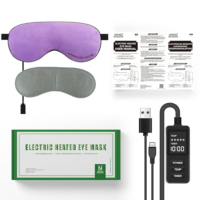 Aroma Season Heated Eye Mask, Warm Eye Compress - Image 7