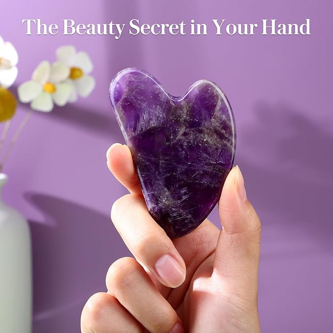 rosenice Gua Sha Facial Tools Natural Gua Sha Scraping Massage Tool - Image 7