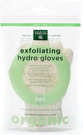 Earth Therapeutics Organic Cotton Exfoliating Gloves 1 Pack by EarthTherapeutics
