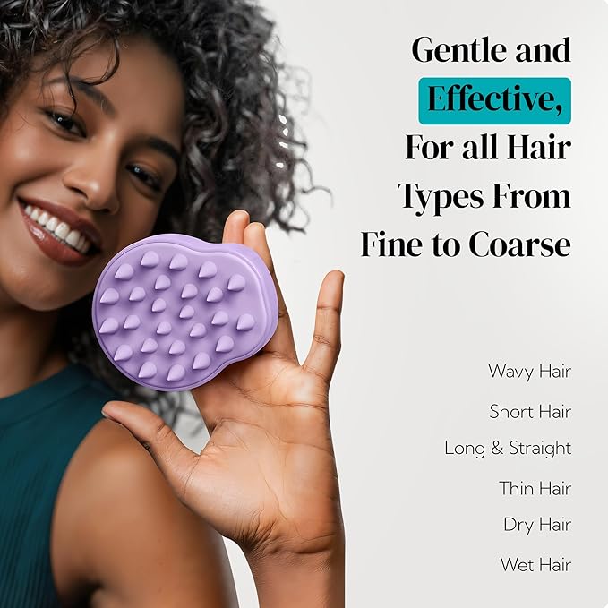 HEETA Hair Scalp Massager Shampoo Brush 2 Pack, Soft Silicone Bristles - Image 8