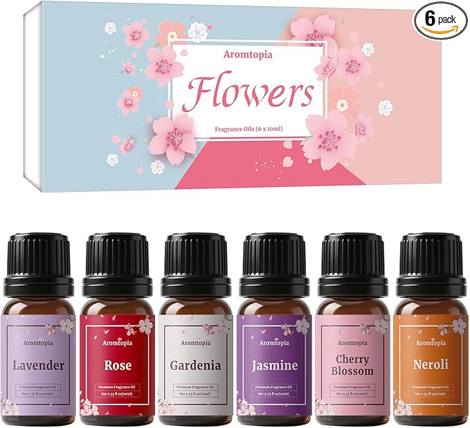 Flowers Fragrance Oils, Aromtopia Floral Essential Oils by Unknown