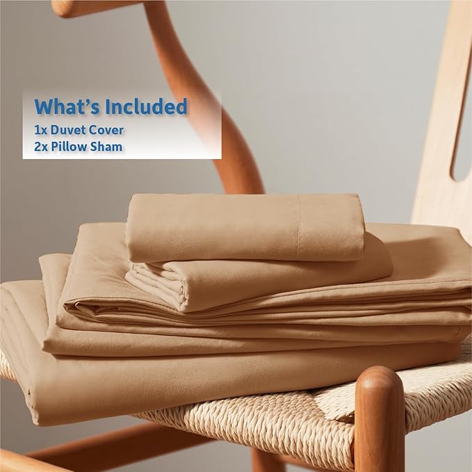 Nestl Mocha Brown Duvet Cover Queen Size - Image 9