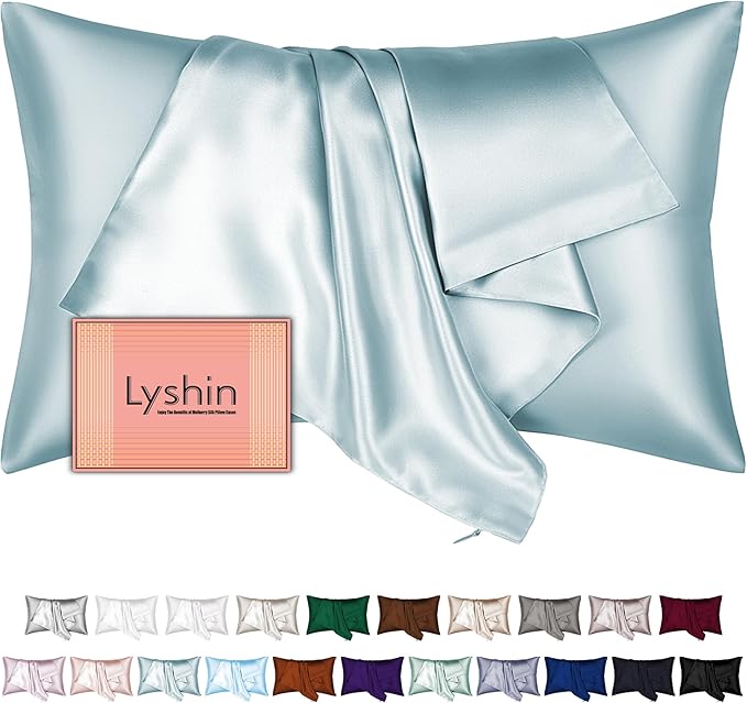 Silk Pillow Cases Standard Size by LYSHINSILKPILLOWCASES