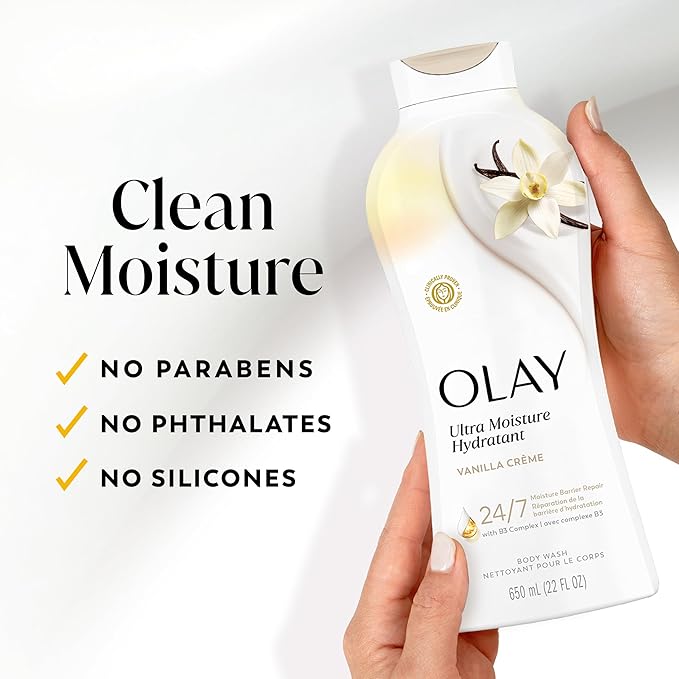 Olay Body Wash for Women, Ultra Moisture, 24/7 Moisture Barrier Repair - Image 7