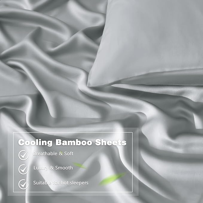 Homiest Cooling Pillow Cases Standard Size Set of 2, 100% Rayon Derived from - Image 4