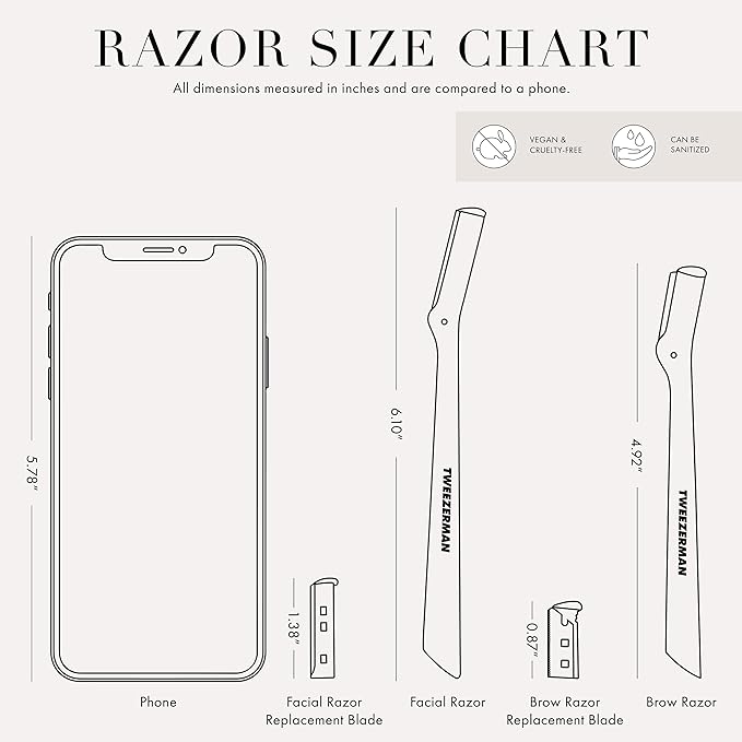 Tweezerman Exclusive Tea Rose Facial Razor - Image 10
