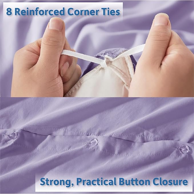 Nestl Lavender Duvet Cover King Size - Image 4