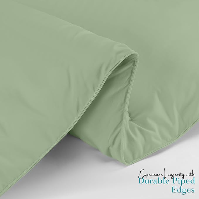 Utopia Bedding Queen Comforter Duvet Insert, Quilted Sage Green Comforter - Image 6