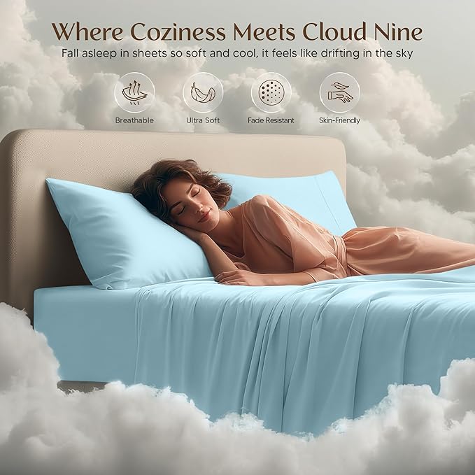 Utopia Bedding Queen Size Sheet Set – 4 Piece Bed Sheets, Soft and Breathable - Image 6