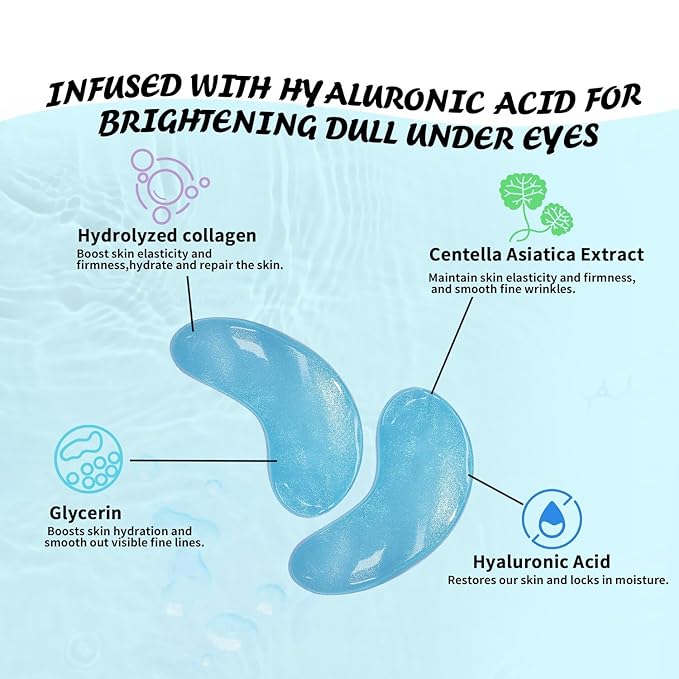 Maskiss Under Eye Patches, Hyaluronic Acid Eye Masks - Image 3