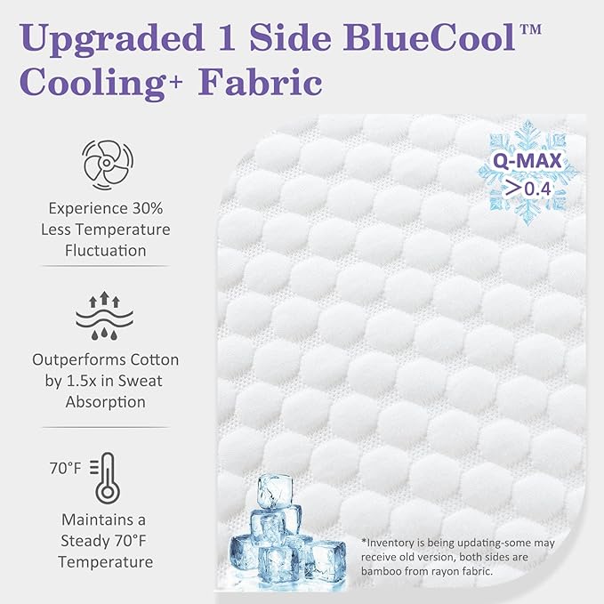 HOMELAB Adjustable Shredded Memory Foam Pillow Queen Size, Cooling Bed Pillow - Image 2