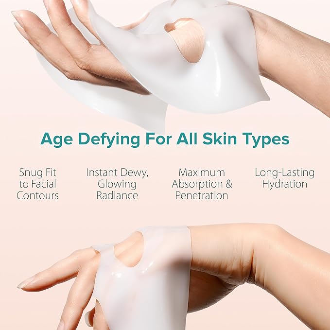 Ebanel Bio Collagen Face Mask, Hyaluronic Acid, Niacinamide, Rose Water - Image 6
