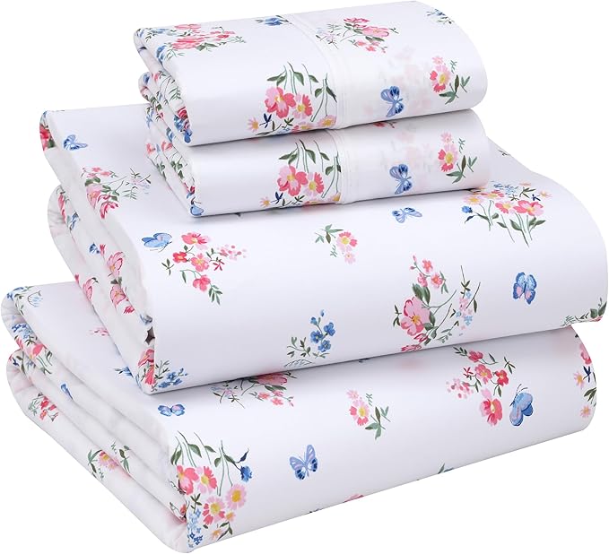 RUVANTI 100% Cotton Sheets – California King Percale Bedding, Cooling & by Ruvanti