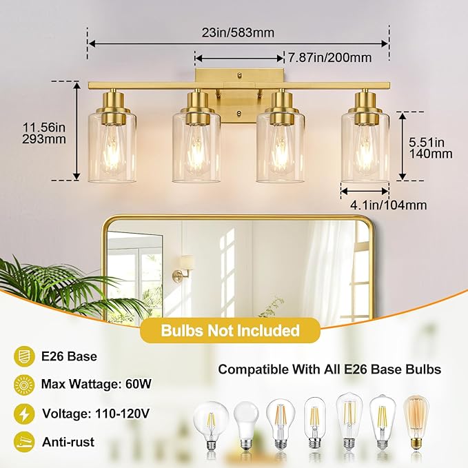 Indoi 4-Light Vanity Lights - Image 8