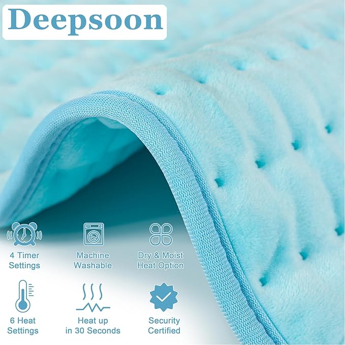 Deepsoon Heating Pad, Electric Heating Pads - Image 5