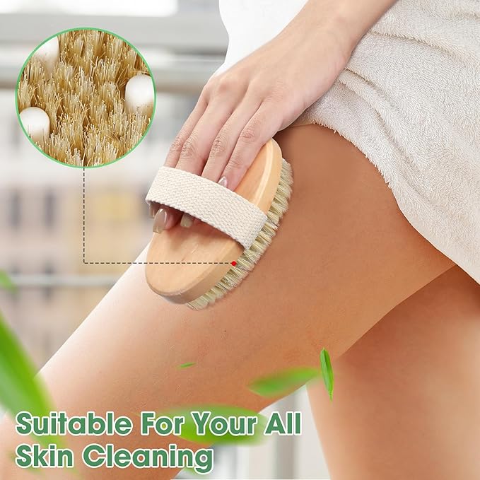 Gejoy 10 Pcs Dry Brushing Body Brush - Image 5
