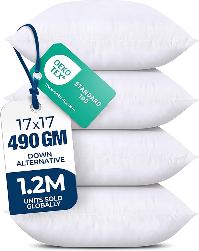 Utopia Bedding Throw Pillows – 17 x 17 Inches Down Alternative Pillows by UTOPIABEDDING