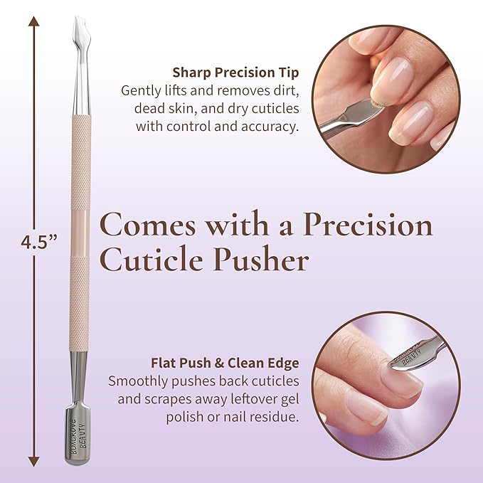 Professional Cuticle Cutter & Pusher Trimmer Manicure Tools - Image 5