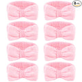 CIEHER 8 Pcs Pink Spa Headbands by CIEHER