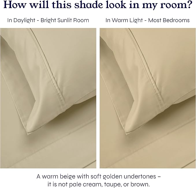 California Design Den Fitted Sheet Queen Deep Pocket Only, 400 Thread Count - Image 5