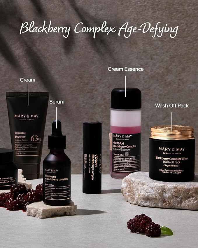 Mary&May Premium Idebenone Blackberry Complex Essence Mask – Bamboo Charcoal - Image 4
