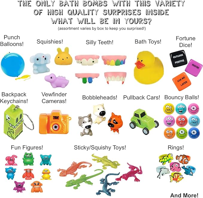 Kids Bath Bombs with Surprise Toys Inside - Image 2
