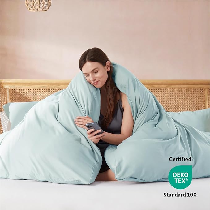 Nestl Light Blue Duvet Cover Queen Size - Image 3