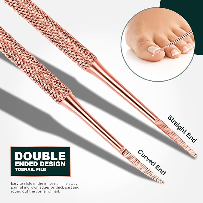 Teenitor Pedicure Tools for Feet, Toenail File and Lifters, Ingrown Toenail - Image 5