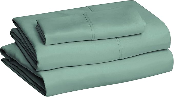 Amazon Basics Lightweight Super Soft Easy Care Wrinkle-Free Breathable Brushed - Image 2