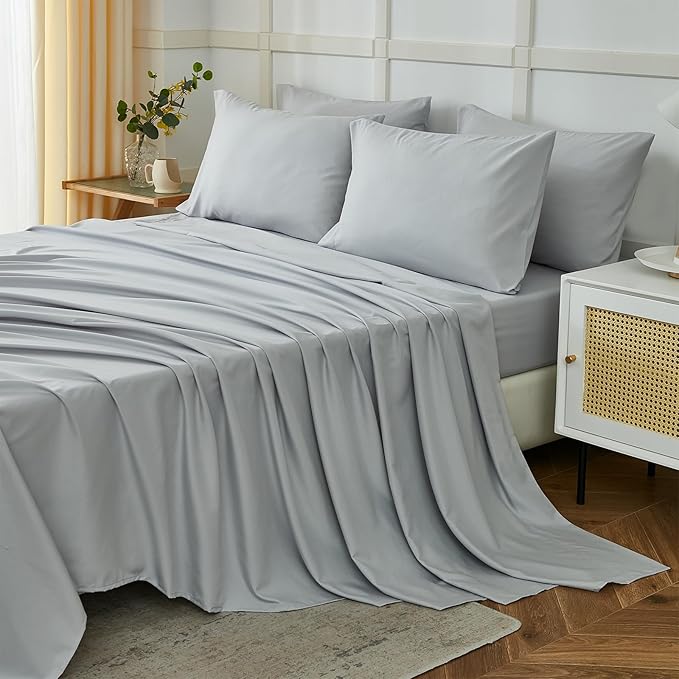 ILAVANDE Queen Sheets Set 6 Piece, Hotel Luxury Super Soft 1800 Series by ILAVANDEforYourBedHome