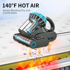 Belife M8 Mattress Vacuum Cleaner, 18Kpa 550W Bed Cleaner with UV & Hot Air & HEPA Filter, High Heating Double-Cup Handheld Couch Cleaner for Sofa Pillow Crib Pet Hair, Corded