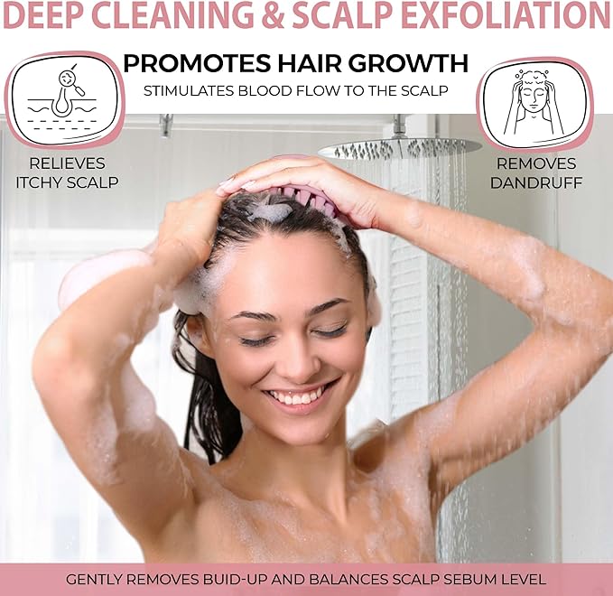 Fiora Naturals Scalp Massager Shampoo Brush - Image 3