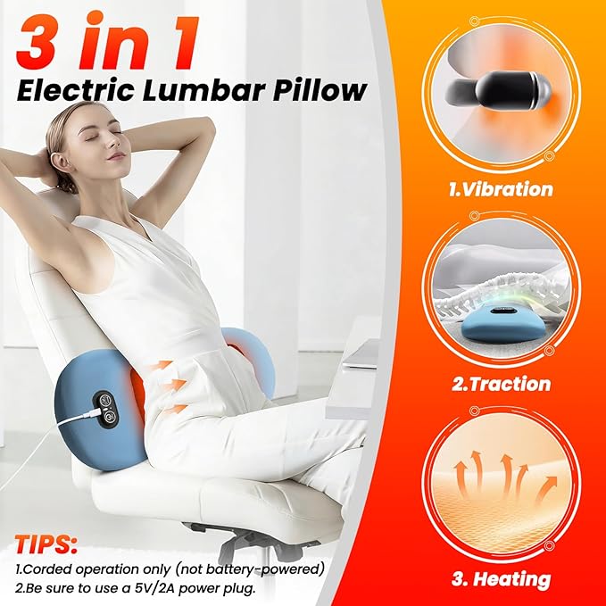 3-in-1 Electric Lumbar Support Pillow - Image 5