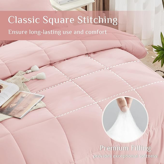 JOLLYVOGUE Full Comforter Set, Ultra-Soft Bed in a Bag Full Size 7 Pieces - Image 3