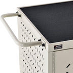 Global Industrial Mobile Storage & Charging Cart, 24 Laptop & Chromebook Device Capacity, Putty, Assembled, Laptop and Tablet Storage and Charging Cart