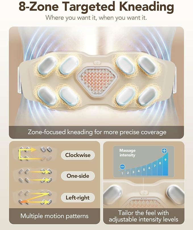 SKG Lower Back Massager for Pain Relief Deep Tissue Gifts for Men Women Mothers - Image 5