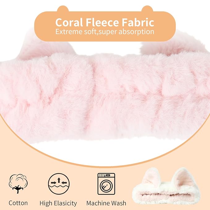 PERFECTSIGHT Kawaii Headband for Spa, Washing Face, Party - Image 3