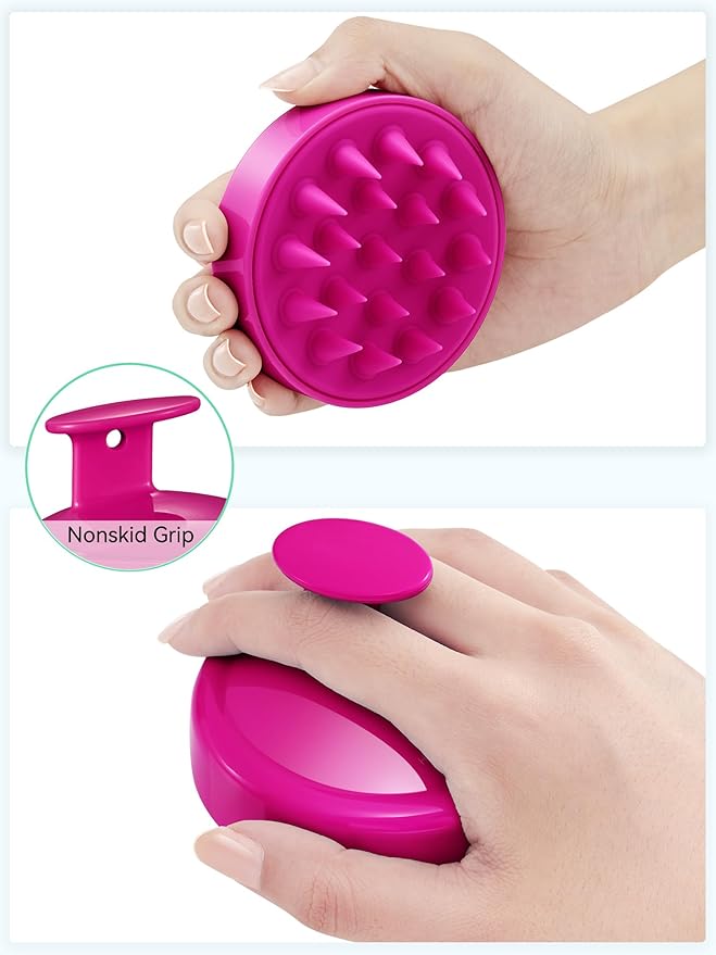 HEETA Scalp Massager Hair Growth, Soft Silicone Scalp Scrubber Shampoo Brush - Image 2