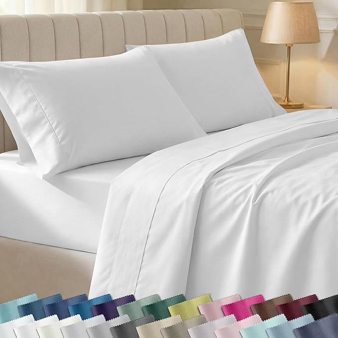 California Design Den Soft 100% Cotton Twin XL Bed Sheets Set, 400 Thread Count by CaliforniaDesignDen