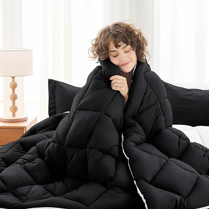 MUXHOMO 7 Pieces Full Comforter Set, Reversible Bed in a Bag Full Size - Image 2
